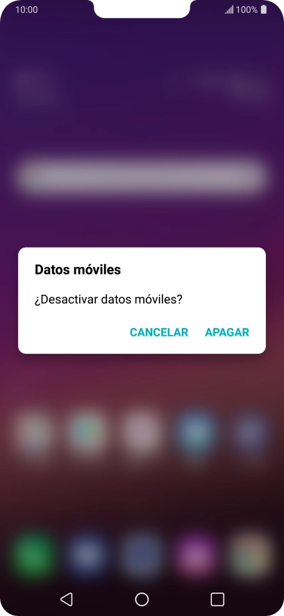 Pulsa APAGAR para desactivar la función. Pulsa APAGAR para desactivar la función.