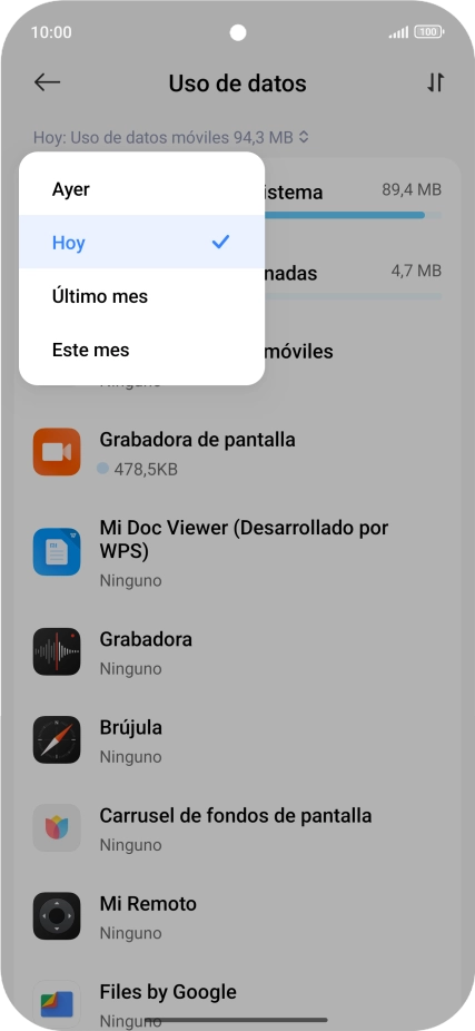 Pulsa el ajuste deseado. Pulsa el ajuste deseado.