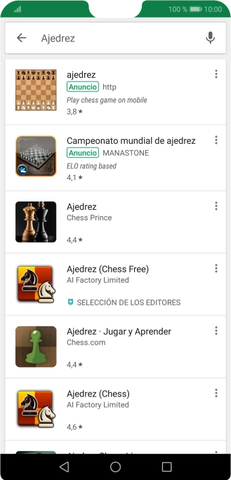 Pulsa la app deseada. Pulsa la app deseada.