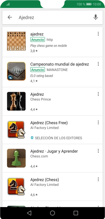 Pulsa la app deseada. Pulsa la app deseada.