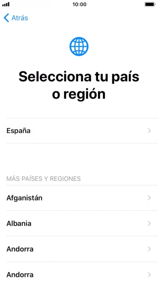 Pulsa el país o el área deseados. Pulsa el país o el área deseados.