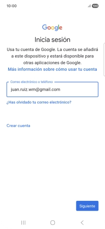 Pulsa Siguiente.