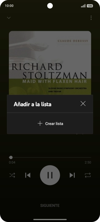 Pulsa Crear lista. Pulsa Crear lista.