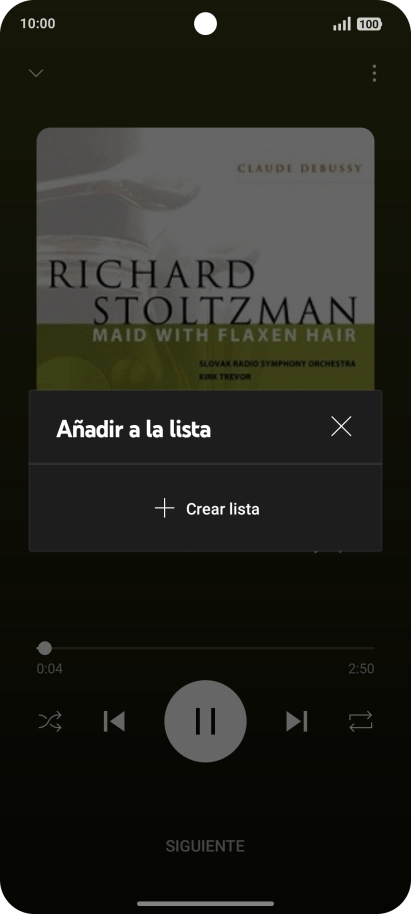 Pulsa Crear lista. Pulsa Crear lista.
