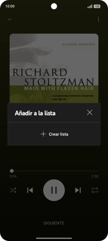 Pulsa Crear lista. Pulsa Crear lista.