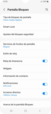 Pulsa Tipo de bloqueo de pantalla e introduce el código de seguridad extra que has creado anteriormente. Pulsa Tipo de bloqueo de pantalla e introduce el código de seguridad extra que has creado anteriormente.