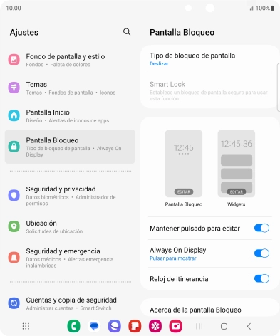 Pulsa Tipo de bloqueo de pantalla. Pulsa Tipo de bloqueo de pantalla.