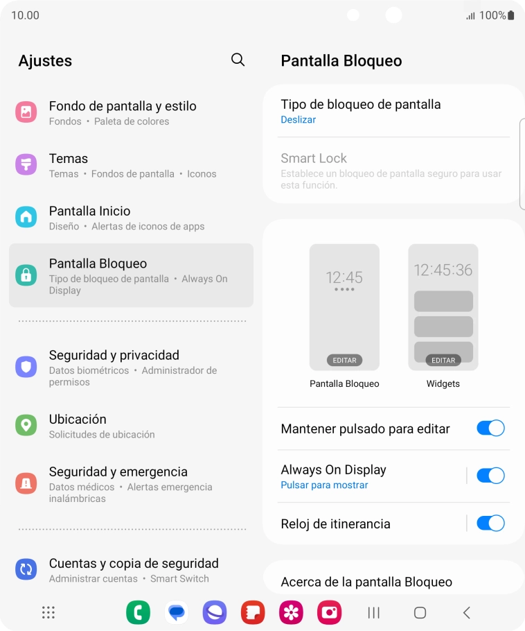Pulsa Tipo de bloqueo de pantalla. Pulsa Tipo de bloqueo de pantalla.