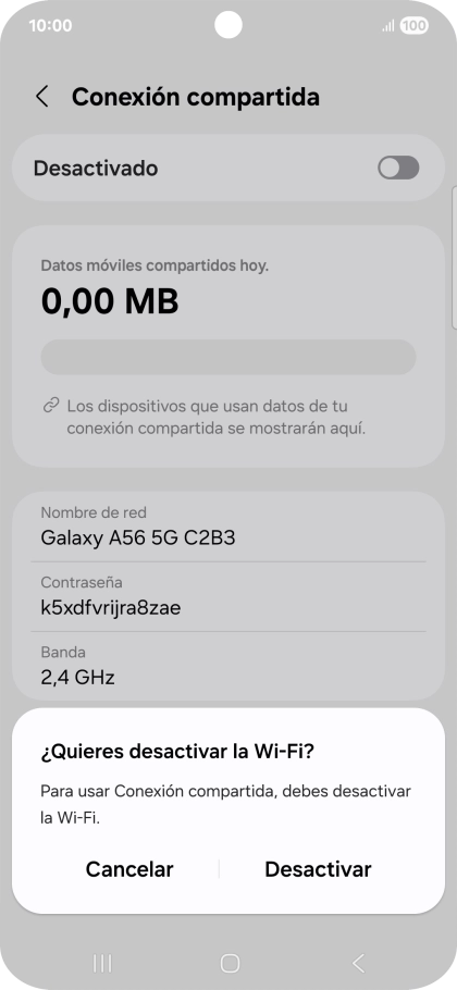 Pulsa Desactivar.