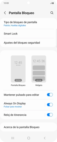 Pulsa Tipo de bloqueo de pantalla e introduce el código de seguridad extra que has creado anteriormente. Pulsa Tipo de bloqueo de pantalla e introduce el código de seguridad extra que has creado anteriormente.
