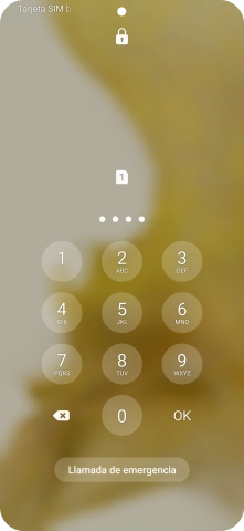 Si lo solicita el teléfono, introduce el código PIN y pulsa OK. Si lo solicita el teléfono, introduce el código PIN y pulsa OK.