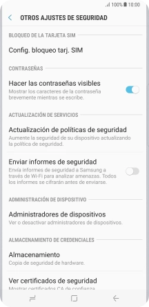 Pulsa Config. bloqueo de tarj. SIM. Pulsa Config. bloqueo de tarj. SIM.