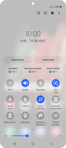 Pulsa el icono de ajustes. Pulsa el icono de ajustes.