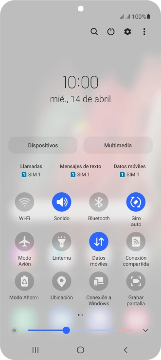 Pulsa el icono de ajustes. Pulsa el icono de ajustes.