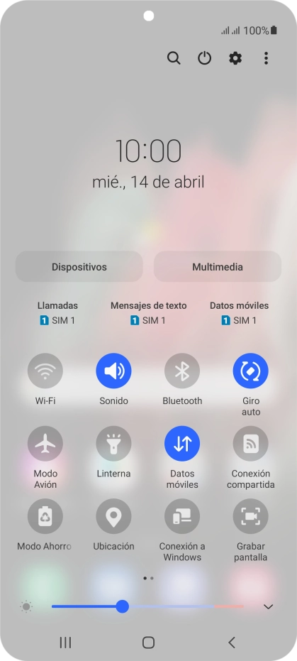 Pulsa el icono de ajustes. Pulsa el icono de ajustes.