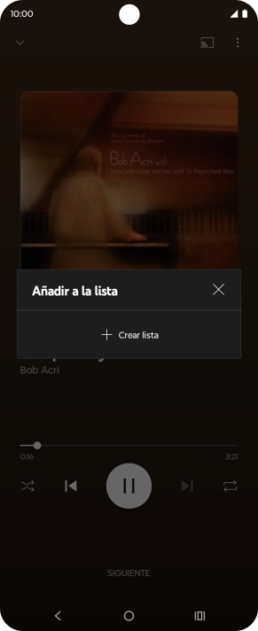 Pulsa Crear lista. Pulsa Crear lista.