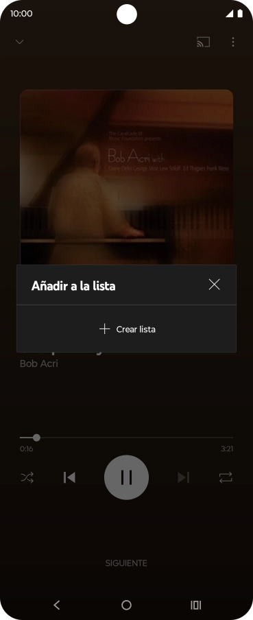 Pulsa Crear lista. Pulsa Crear lista.