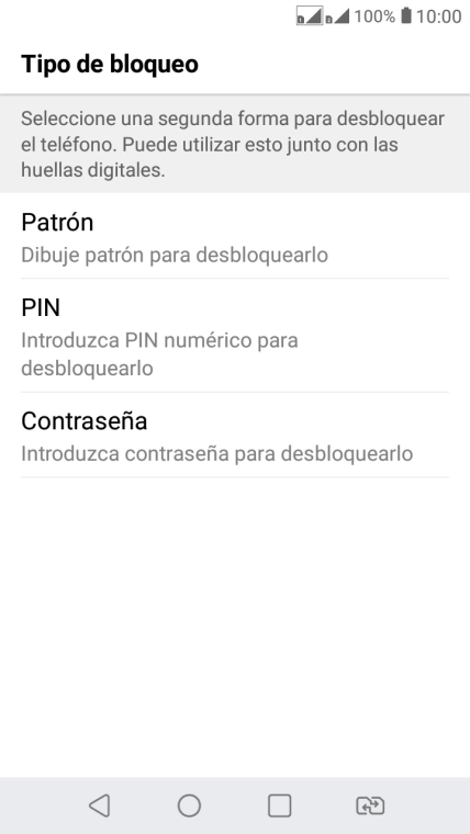Pulsa el código de seguridad deseado y sigue las indicaciones de la pantalla para crear un código de seguridad del teléfono adicional. Pulsa el código de seguridad deseado y sigue las indicaciones de la pantalla para crear un código de seguridad del teléfono adicional.