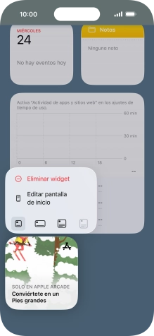 Pulsa Eliminar widget. Pulsa Eliminar widget.