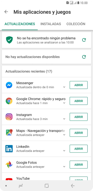Pulsa INSTALADAS.