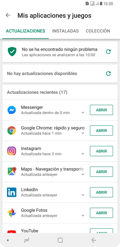 Pulsa INSTALADAS.