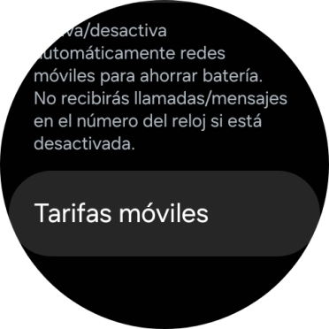 Pulsa Tarifas móviles. Pulsa Tarifas móviles.