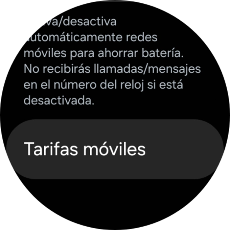 Pulsa Tarifas móviles. Pulsa Tarifas móviles.