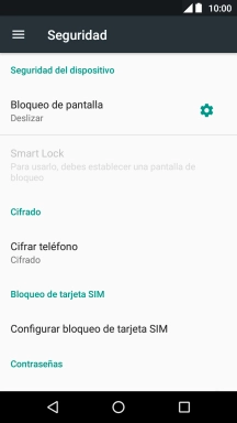 Pulsa Bloqueo de pantalla.
