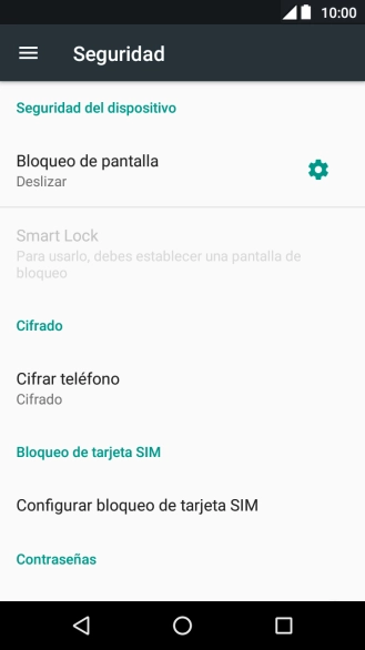 Pulsa Bloqueo de pantalla.