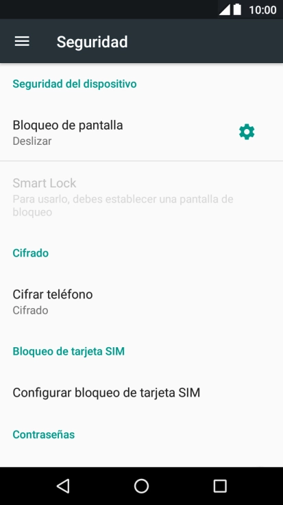 Pulsa Bloqueo de pantalla.