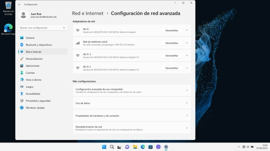 Haz clic en Restablecimiento de red. Haz clic en Restablecimiento de red.