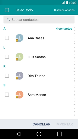 Pulsa Selec. todo. Pulsa Selec. todo.