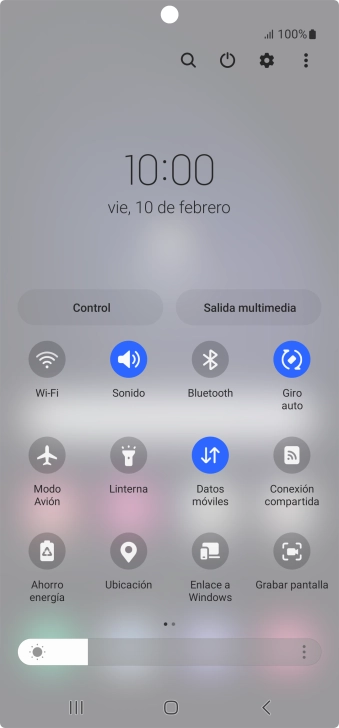 Pulsa el icono de ajustes.