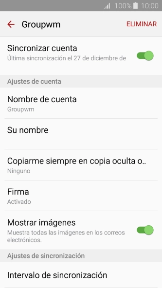 Pulsa Su nombre e introduce el nombre del remitente. Pulsa Su nombre e introduce el nombre del remitente.