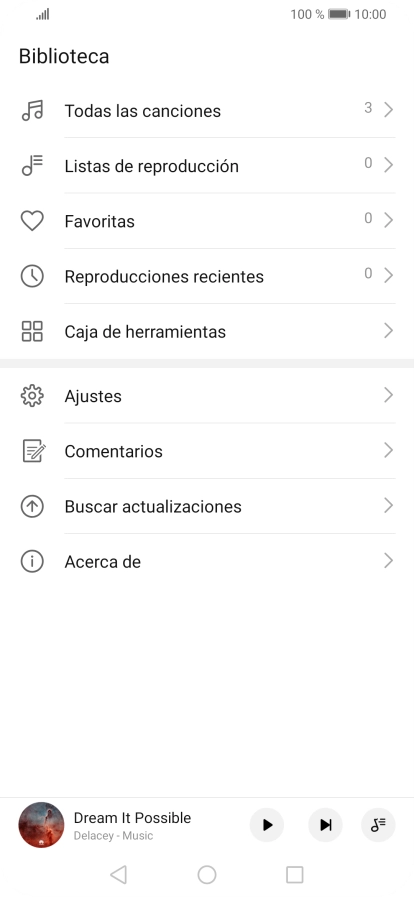 Pulsa Todas las canciones. Pulsa Todas las canciones.