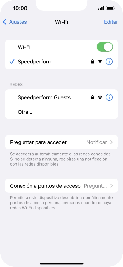 Desliza el dedo hacia arriba desde la parte inferior de la pantalla para terminar y volver a la pantalla de inicio.