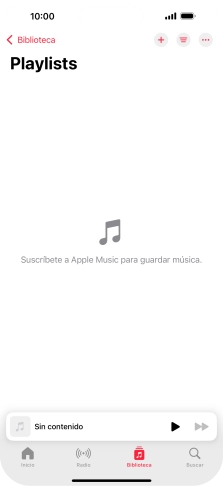 Pulsa el icono de nueva lista de reproducción. Pulsa el icono de nueva lista de reproducción.