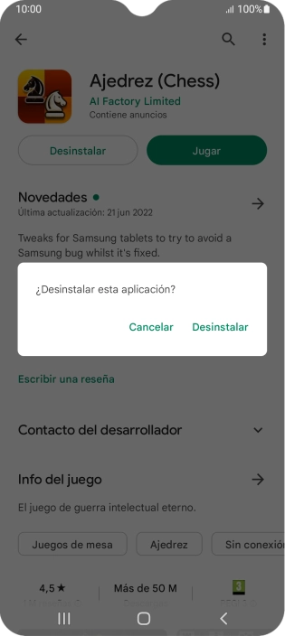 Pulsa Desinstalar. Pulsa Desinstalar.