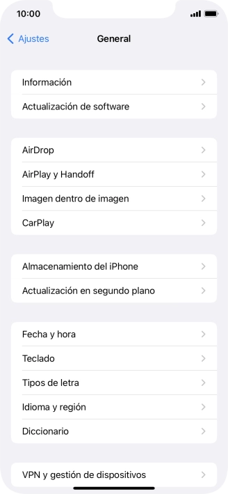 Pulsa Actualización de software. Si hay una versión de software nueva disponible, aparecerá ahora en la pantalla. Sigue las indicaciones de la pantalla para actualizar el software del teléfono. Pulsa Actualización de software. Si hay una versión de software nueva disponible, aparecerá ahora en la pantalla. Sigue las indicaciones de la pantalla para actualizar el software del teléfono.