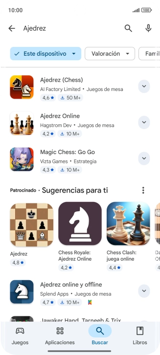 Pulsa la app deseada. Pulsa la app deseada.