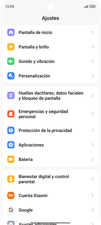 Pulsa Sonido y vibración. Pulsa Sonido y vibración.