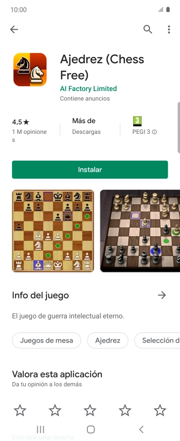 Pulsa Instalar y sigue las indicaciones de la pantalla para instalar la app. Pulsa Instalar y sigue las indicaciones de la pantalla para instalar la app.