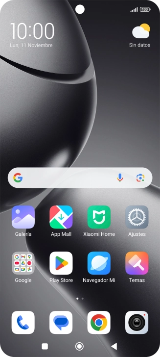 Desliza dos dedos hacia abajo desde la parte superior de la pantalla.