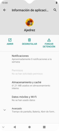 Pulsa Almacenamiento y caché. Pulsa Almacenamiento y caché.