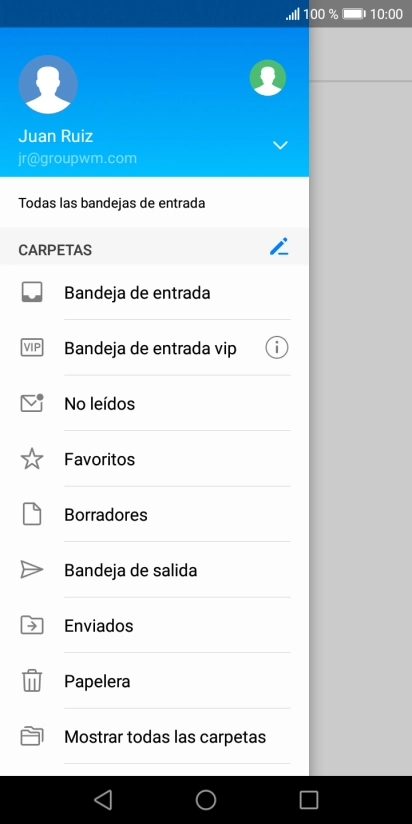 Pulsa la lista desplegable. Pulsa la lista desplegable.