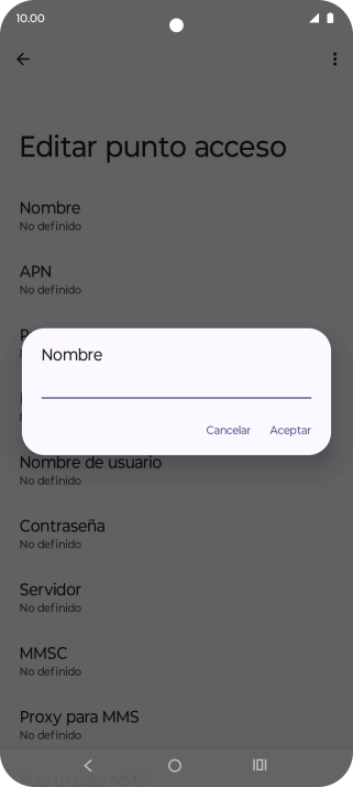 Introduce Vodafone Internet y pulsa Aceptar. Introduce Vodafone Internet y pulsa Aceptar.