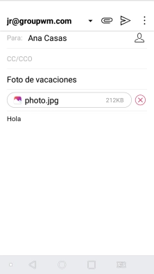 Pulsa el icono de enviar. Pulsa el icono de enviar.