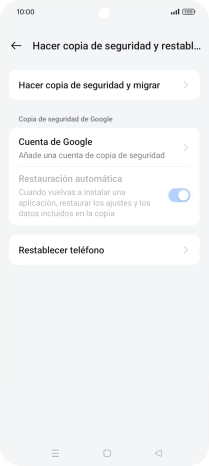 Pulsa Restablecer teléfono. Pulsa Restablecer teléfono.