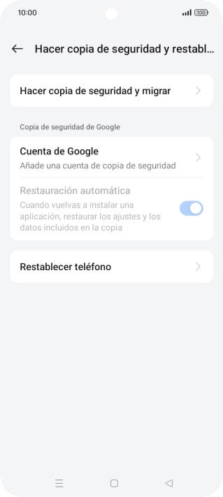 Pulsa Restablecer teléfono. Pulsa Restablecer teléfono.