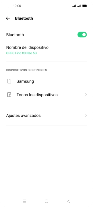 Pulsa el dispositivo Bluetooth deseado y sigue las indicaciones de la pantalla para vincular el dispositivo al teléfono.